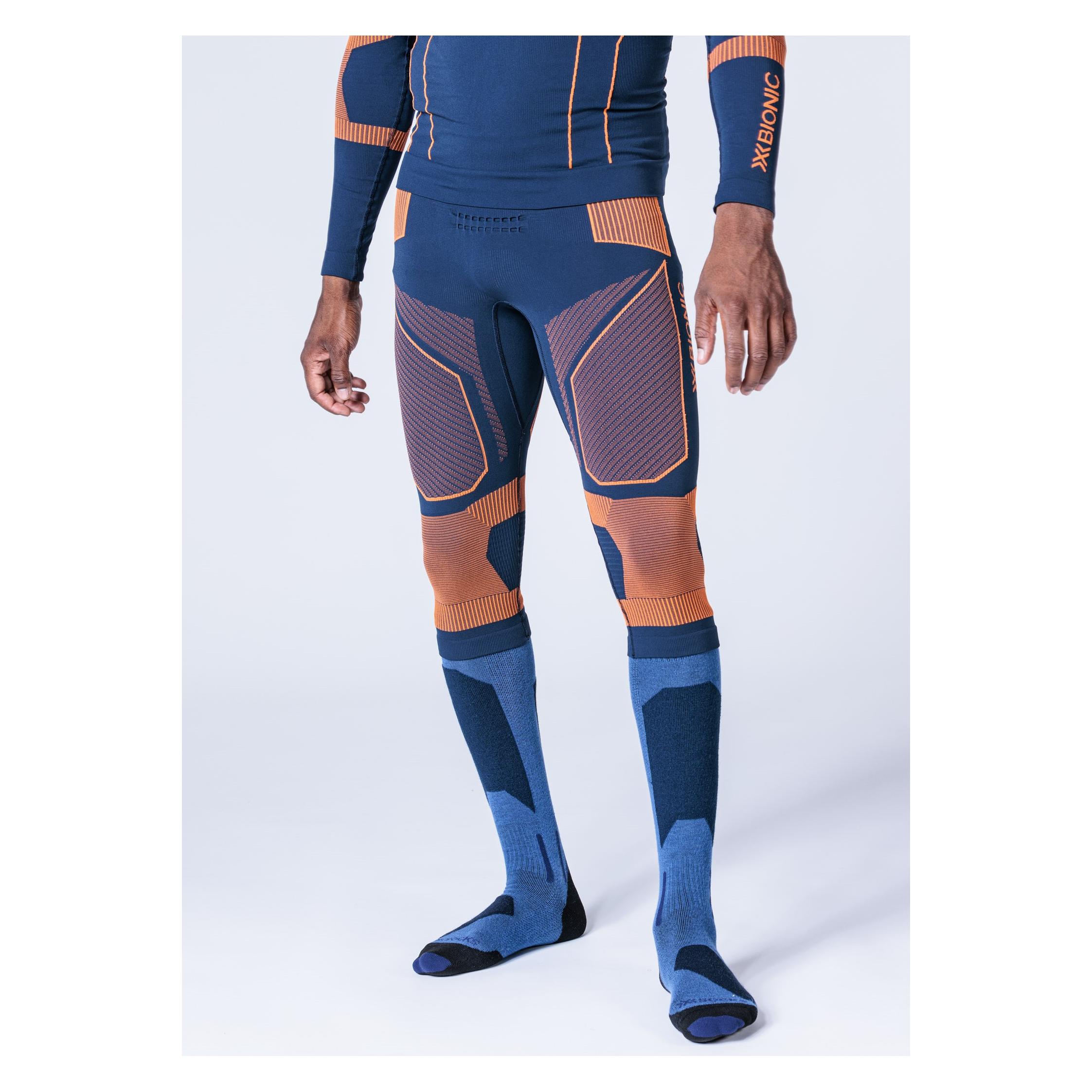 X-Bionic, Mannen, Functionele Broek, Energy Accumulator Light Pants 3/4 Thermoaktive Leggings (L), Oranje, Blauw, L