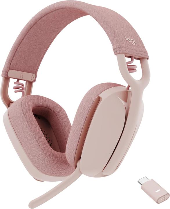 Logitech ZONE VIBE WIRELESS MS - ROSE,A00167/A00172,MS,MFI - EMEA (20 h, Kabellos)