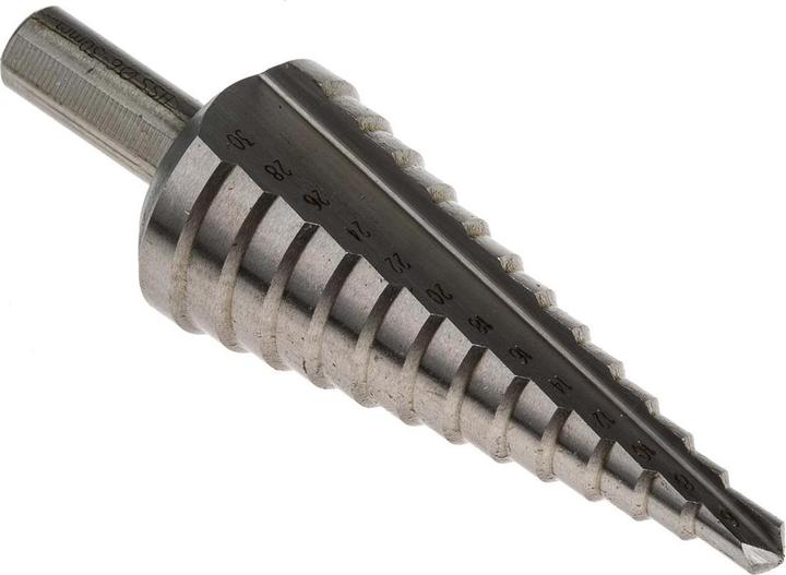 Actual product image Exact HSS step drill bit set 3 pieces 6 (4 - 12, 4 - 20, 6 - 30)