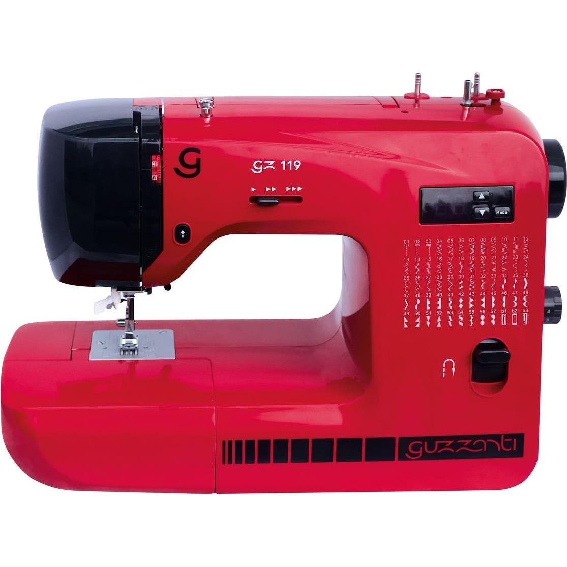 Guzzanti GZ119 sewing machine Semi-automatic sewing machine Mechanical, Nähmaschine, Rot