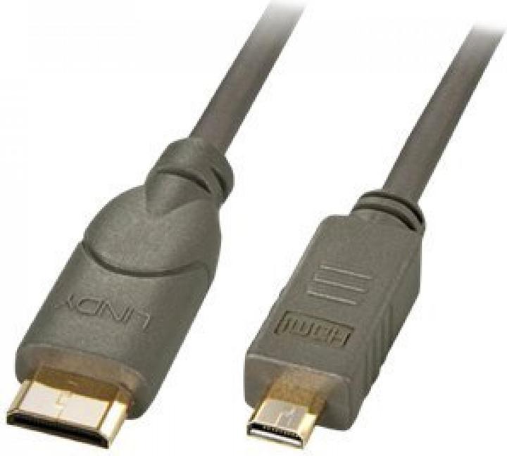 Actual product image Lindy mini HDMI (Typ C) — micro HDMI (Typ D) (1.50 m, HDMI, 2.0)