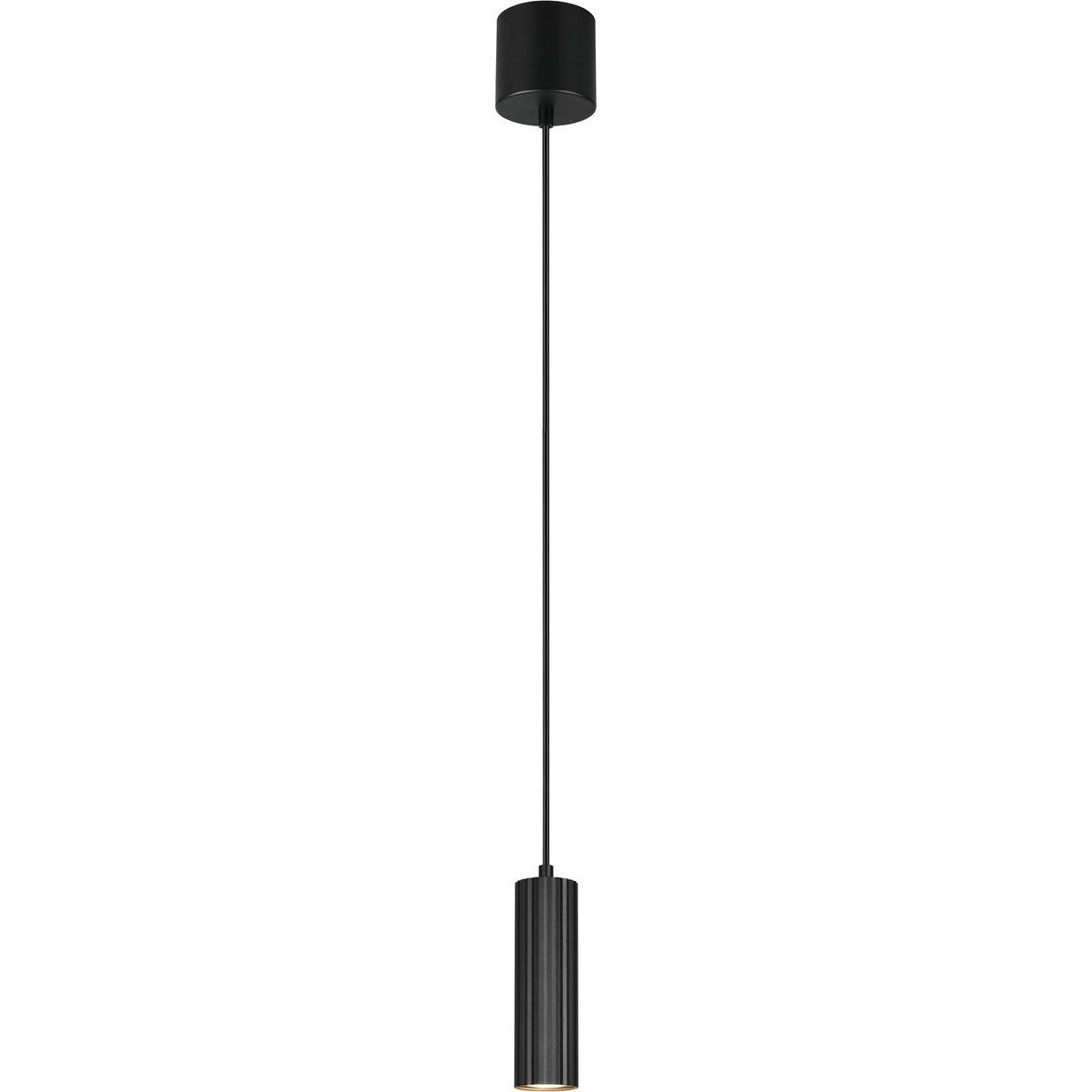 Trio, Lampada a sospensione, 367700132 Soka GU10 Pendelleuchte ⌀9cm Schwarz Matt (GU10)