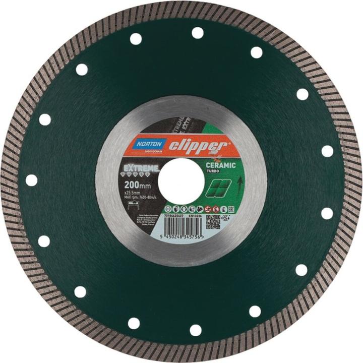 Productafbeelding Norton Clipper Diamantschijf Extreme Ceramic Turbo Ø 200x25,4 mm