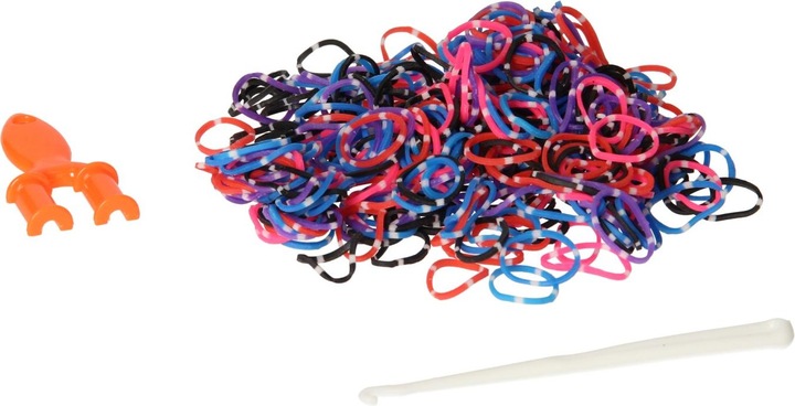 Actual product image Loom Loombands polka dots set, 600 pieces.