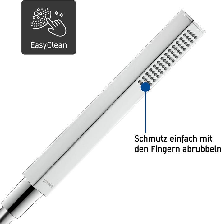 Productafbeelding Duravit Bardouche hoekig chroom (1 Typen balken, 21 l/min)