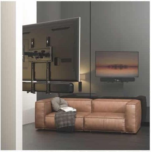 Actual product image Reflecta SOUNDBAR HOLDER SBH114 (1 pcs., Wall installation, Height-adjustable)