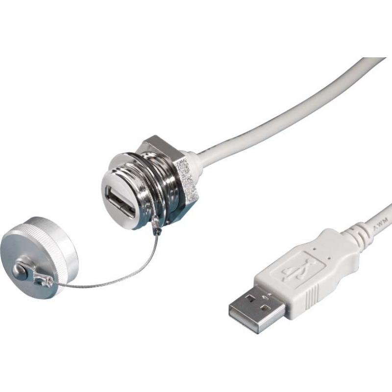 Rittal USB-Verlängerungskabel, Serverschrank Zubehör, Weiss