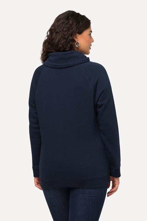 Produktbild Ulla Popken Sweatshirt, Eisstern, Stehkragen, Taschen, Langarm (42, 44)