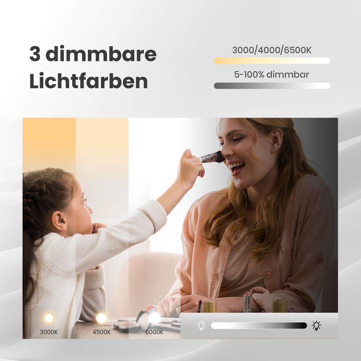 Actual product image Emke Bathroom mirror (80 x 60 cm)