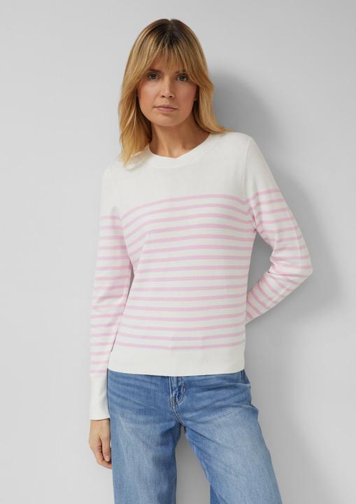 Image du produit s.Oliver Strickpullover Gestreifter Pullover aus Viskosemix (36)