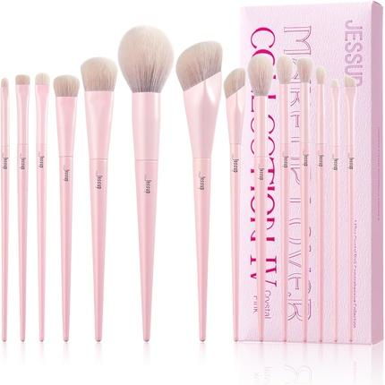 NoName, Schminkpinsel, JESSUP SET Comprehesive Collection estaw czternastu pędzli do makijażu twarzy T495 Crystal Pink (...