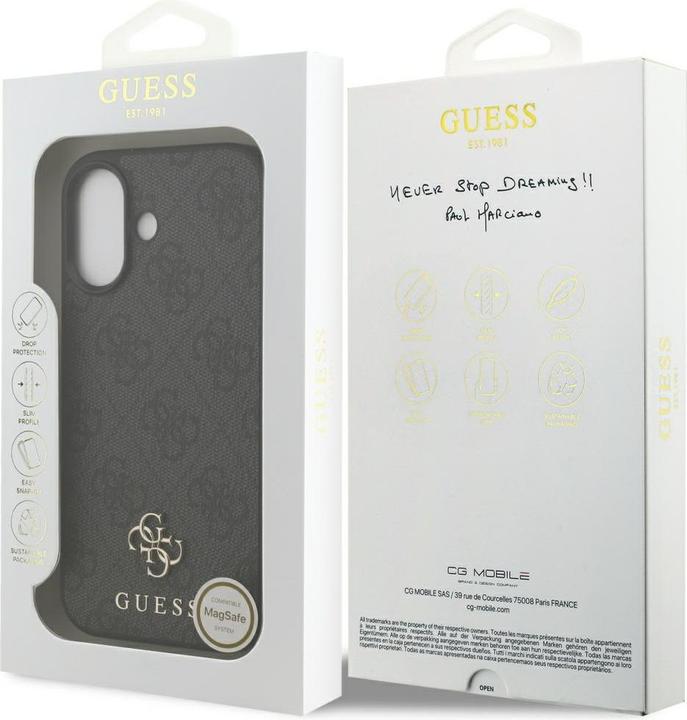 Produktbild Guess - 4G Small and Classic Logo MagSafe (GUHMP17SP4SM4MK) - iPhone 17 - Black (Apple iPhone 17)