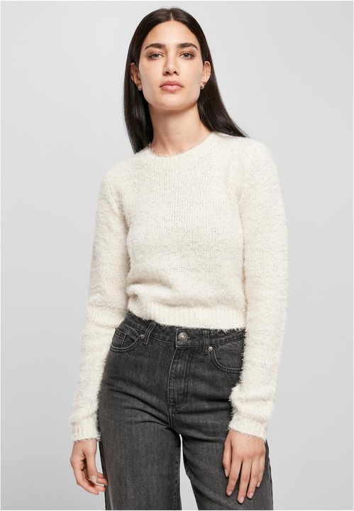 Produktbild Urban Classics Ladies Cropped Feather Sweater (3XL)