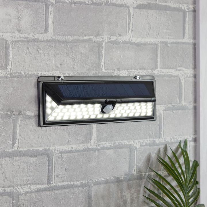 Actual product image Casativo Wall light, with solar panel, with motion sensor, 800 lumen, 13.2 watt, set of 8 (800 lm, IP44)