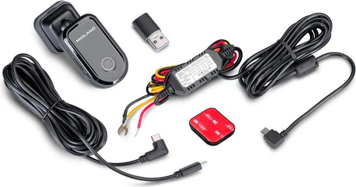 Produktbild Midland Kompakte und diskrete Dashcam mit GPS und WLAN für Fahrzeugsicherheit (Eingebautes Mikrofon, GPS-Empfänger, Full HD)