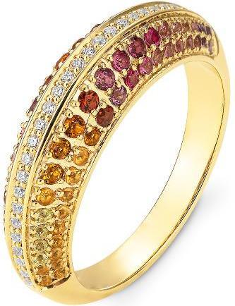 Immagine prodotto Breuning ANELLO - E.RHODOLITH/Brill. 0,154 Ct. H/si (50, 585/14 K Oro)