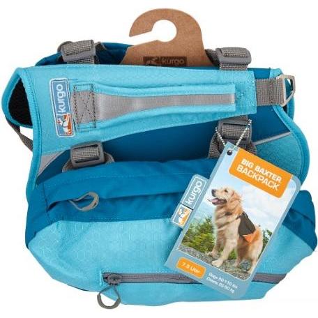 Sac à dos pour chien Kurgo Baxter - KURGO - Convient aux chiens de 23 à 50 kg - Bleu