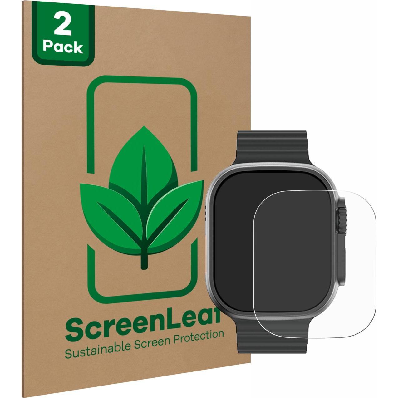 Thumbnail - ScreenLeaf Schutzfolie nachhaltiger Displayschutz Display Schutz Folie Klar Transparent, Smartwatch Schutzfolie, Transpa...