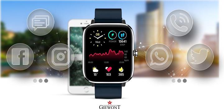 Produktbild Giewont Smartwatch GW230-4 Silber-Blau