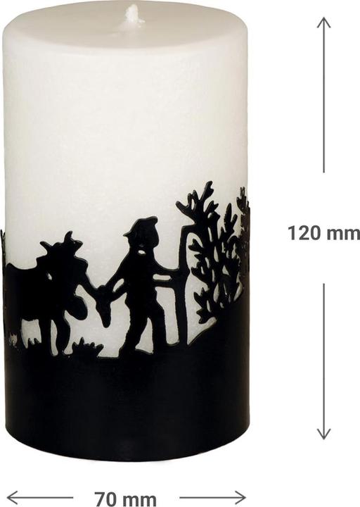 Produktbild Schulthess Kerzen Stumpenkerze Chalet Chic Ø 7 cm Alpaufzug (1 Stk.)