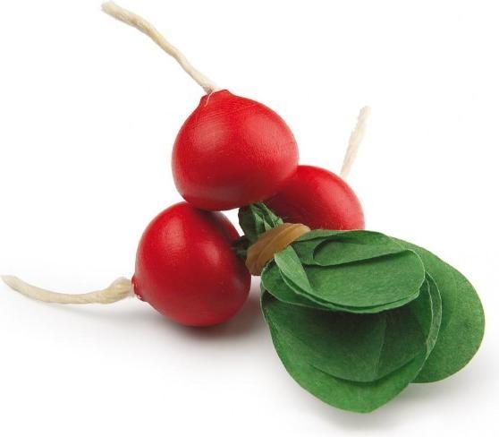Actual product image Erzi Wooden Play Food - Pretend Play Grocery Shop - Radish Bunch vegetables by