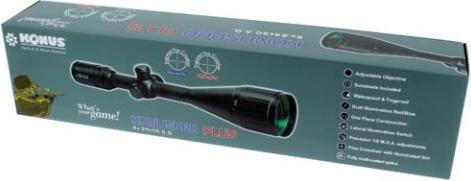 Actual product image Konus Riflescope Konuspro-Plus 6-24x50 With Illuminated Crosshairs (24 x, 50 mm)