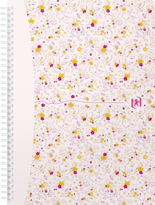 Produktbild Oxford FORME FLORAL - Spiralbuch (B5, Kariert, Harter Einband)