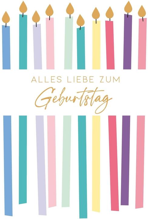Produktbild ABC Glückwunschkarte Geburtstag 12.5 x 17.6 cm (1 Stk.)
