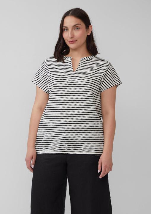 Produktbild S.Oliver T-Shirt Strukturiertes T-Shirt im Relaxed Fit (48)