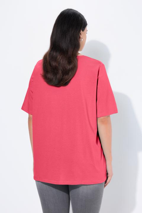 Actual product image Ulla Popken Essential V-Neck Stretch Tee (62)