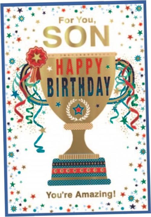 Carte D'anniversaire Pour Fils – Halcyon Amazing Son