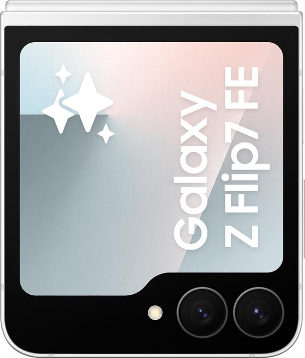 Immagine prodotto Samsung Galaxy Z Flip7 FE (128 GB, Bianco, 6.69", SIM + eSIM, 5G)