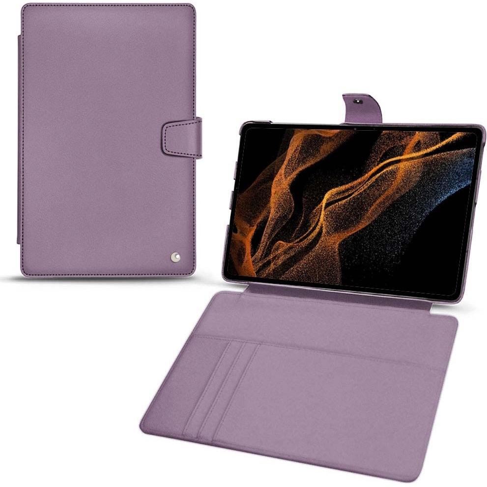 Noreve Lederschutzhülle Wallet (Galaxy Tab S8+), Tablet Hülle, Violett