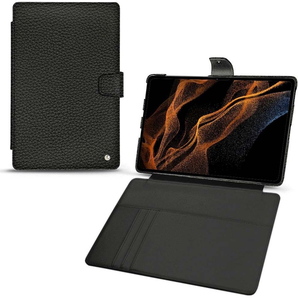 Noreve Lederschutzhülle Wallet (Galaxy Tab S8+), Tablet Hülle, Schwarz