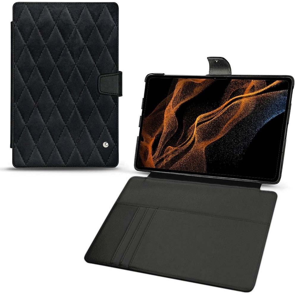 Noreve Lederschutzhülle Wallet (Galaxy Tab S8+), Tablet Hülle, Schwarz
