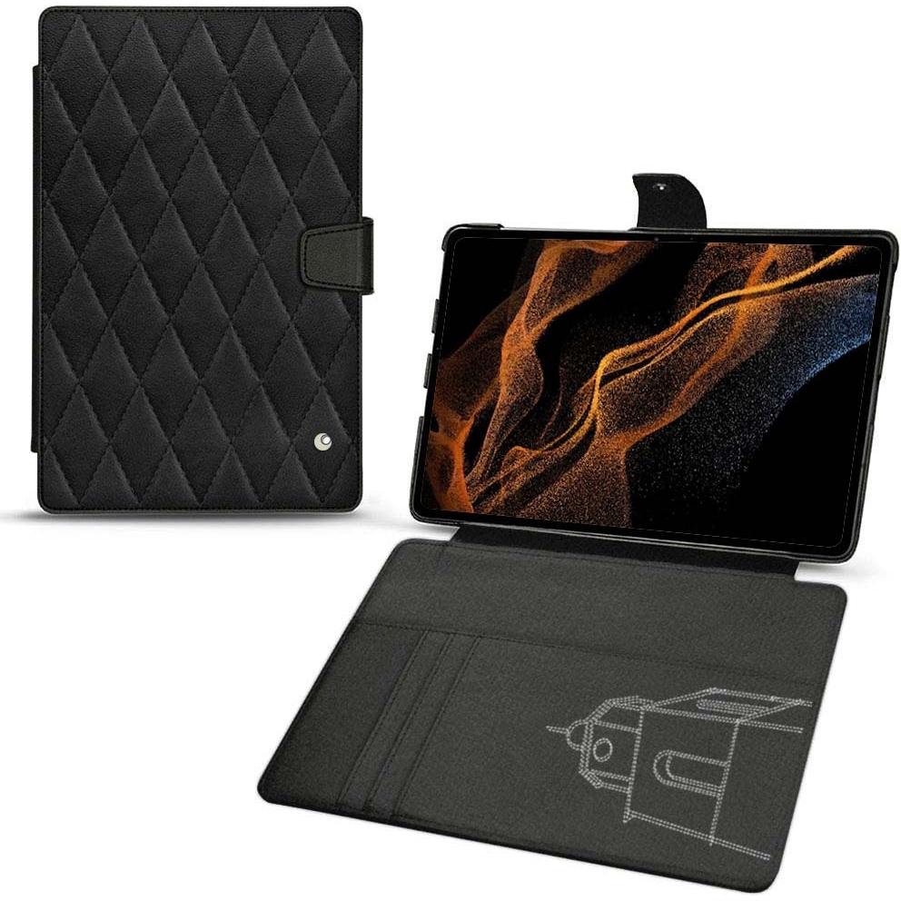 Thumbnail - Noreve Lederschutzhülle Wallet (Galaxy Tab S8+), Tablet Hülle, Schwarz