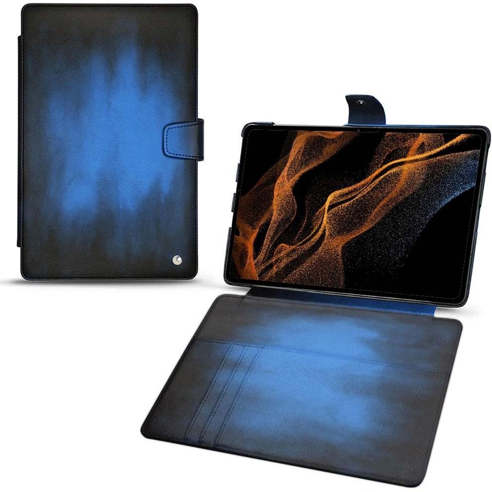 Thumbnail - Noreve Lederschutzhülle Wallet (Galaxy Tab S8+), Tablet Hülle, Blau