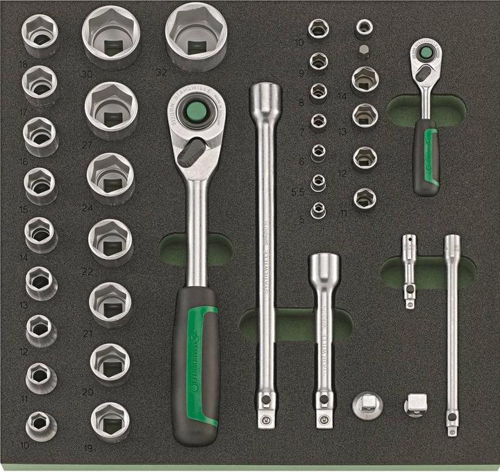 Produktbild Stahlwille 38-teilig. TCS Sortiment 1/2 + 1/4 | 96830264