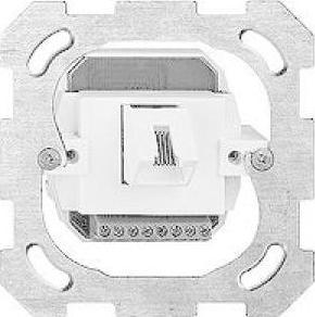 Actual product image Feller EDIZIOdue Telefondose UP 1x RJ45, Detailfarbe: Weiss, Montage