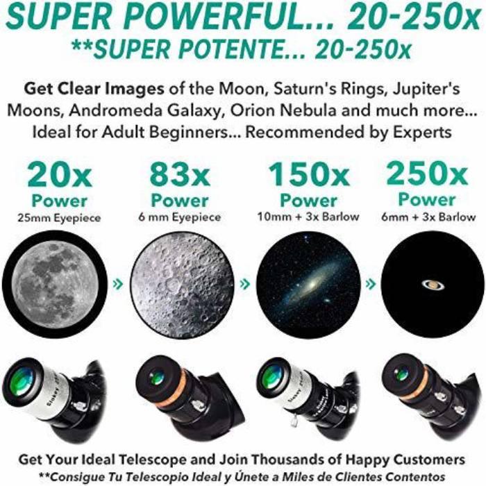 Produktbild Slokey Discover The World Astronomatisches Teleskop für Anfänger