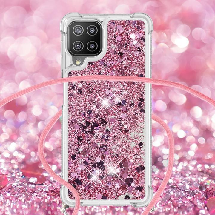Immagine prodotto Cover-Discount Galaxy A22 4G - Custodia con cordino rosa