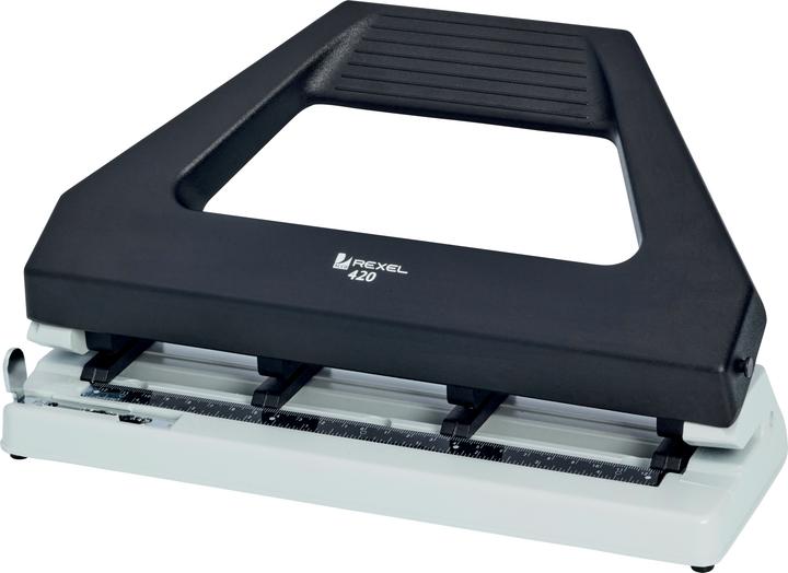 Rexel Punzonatrice a fori multipli 420 Variabile, nero-grigio Capacità di perforazione: 30 fogli, in