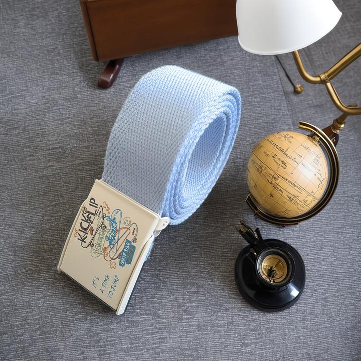 Immagine prodotto Only-Bags.Store 1 PC Jugendgürtel, verdicktes buntes Segeltuch, kreativer Strassengürtel, austauschbare Schnalle