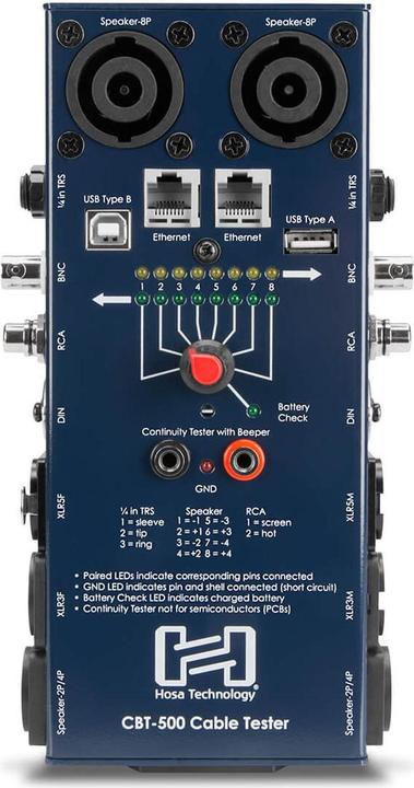 Productafbeelding Hosa CBT-500 Audiokabeltester (Audiokabel tester)