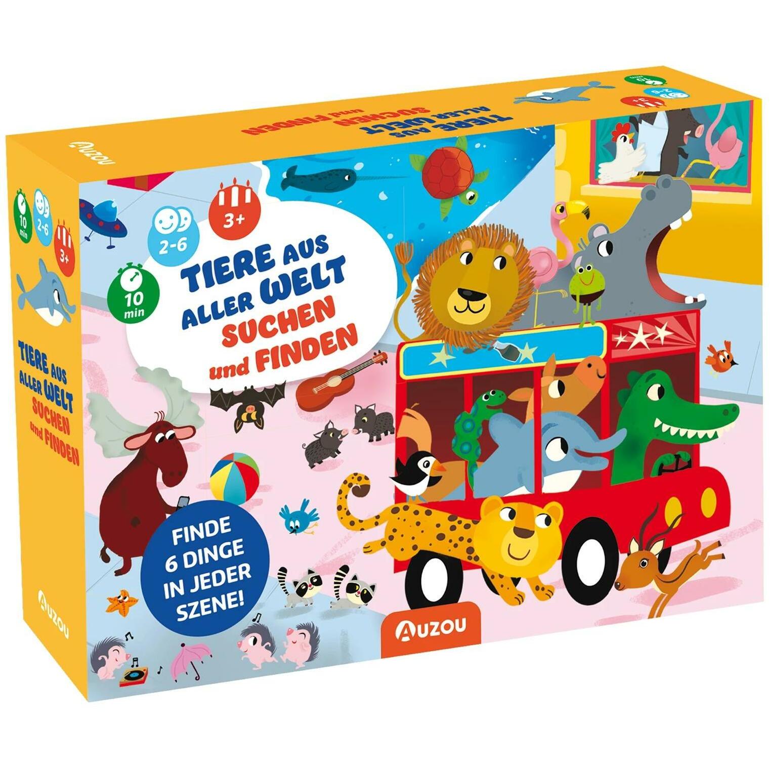 Auzou Pub Tiere aus aller Welt suchen und finden (Spiel) (Deutsch) (405021)