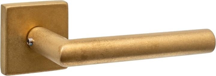 Intersteel Deurkruk Jura met rozet massief verdekt 53x53x10mm met nokken PVD messing (Door handle)