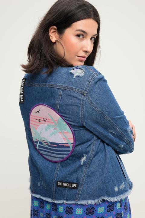 Actual product image Studio Untold Distressed Denim Jacket (50, 52)