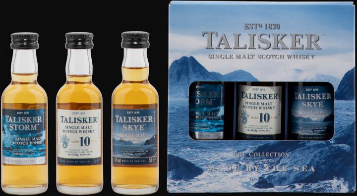 Talisker Single Malt Collection 3x5 cl (Skye/Storm/10 Y.) (Single Malt, Scotch Whisky)