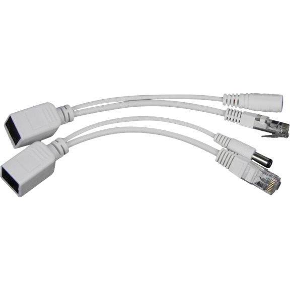 Gembird PP12-POE-0.15M-W UTP pas (RJ45 (2x)), Adattatore di rete, Bianco