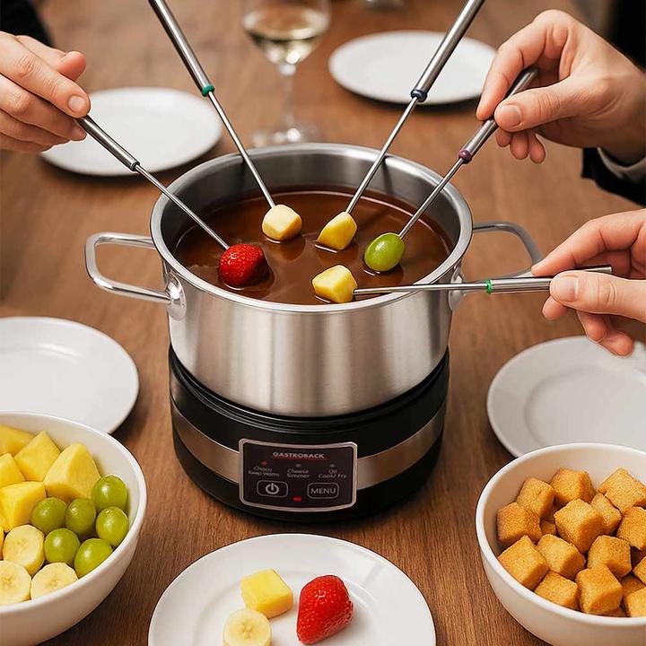 Produktbild Gastroback 42568 Fondue Multicook 4 in 1 (Käsefondue, Schokoladenfondue)